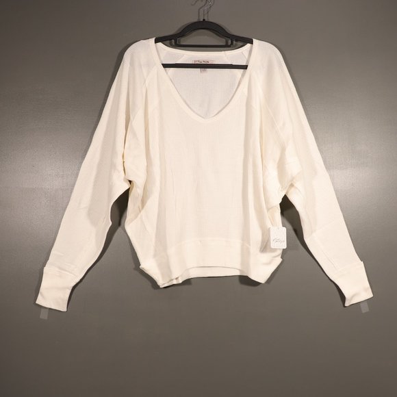 NWT Free People X Revolve Santa Clara Thermal in Alabaster - Picture 3 of 16